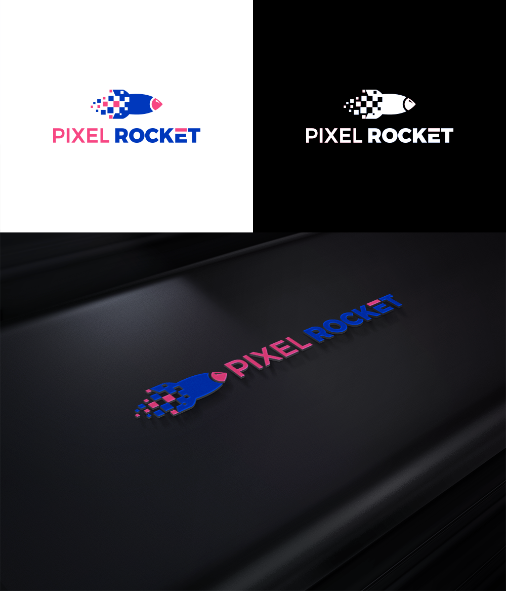 Logo Design by RA-bica for Pixel Rocket | Design #36491550