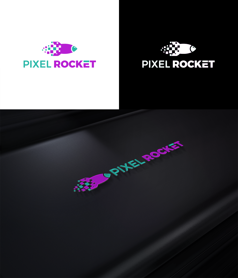 Logo Design by RA-bica for Pixel Rocket | Design #36491551
