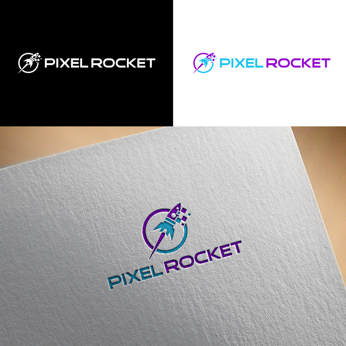 Logo Design by RA-bica for Pixel Rocket | Design #36491561