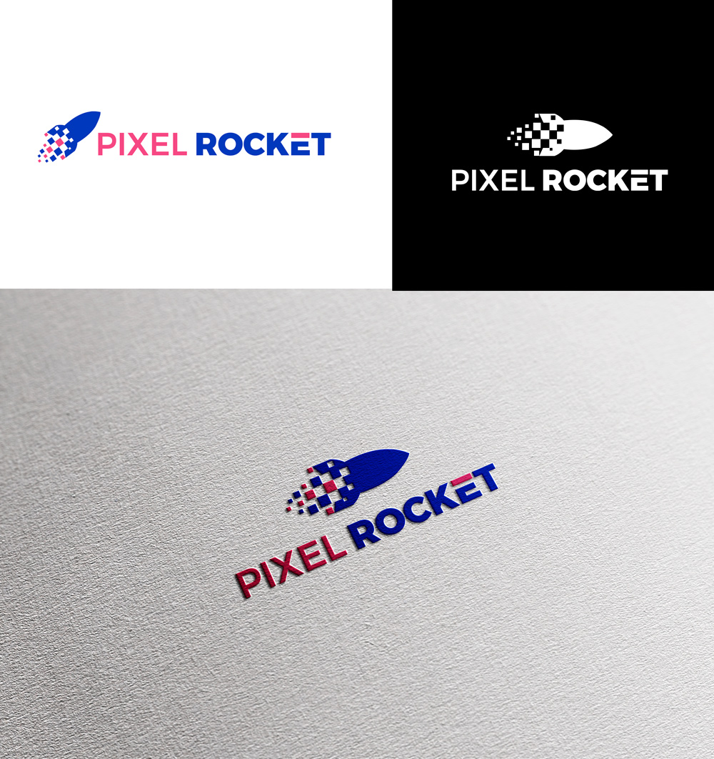 Logo Design by RA-bica for Pixel Rocket | Design #36491606
