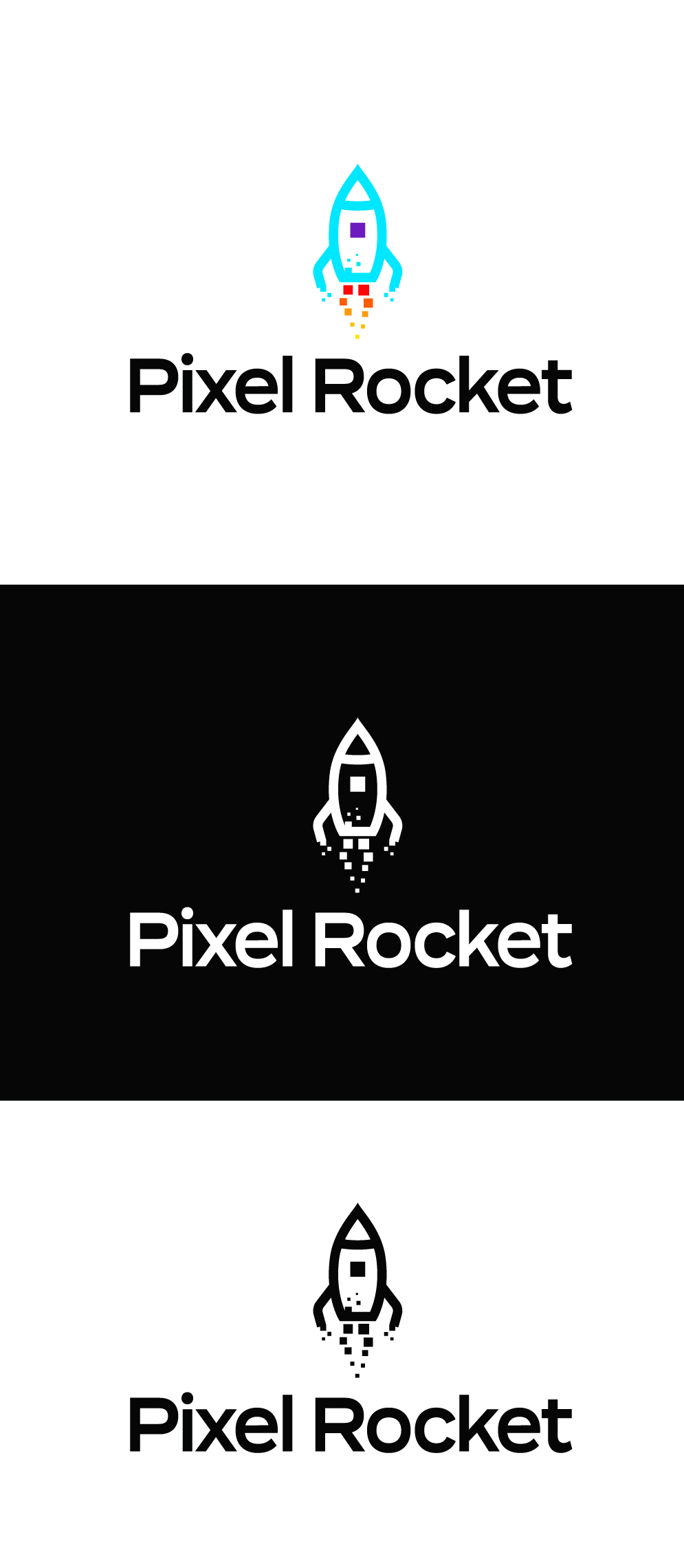 Logo Design by SolDesign for Pixel Rocket | Design #36492307