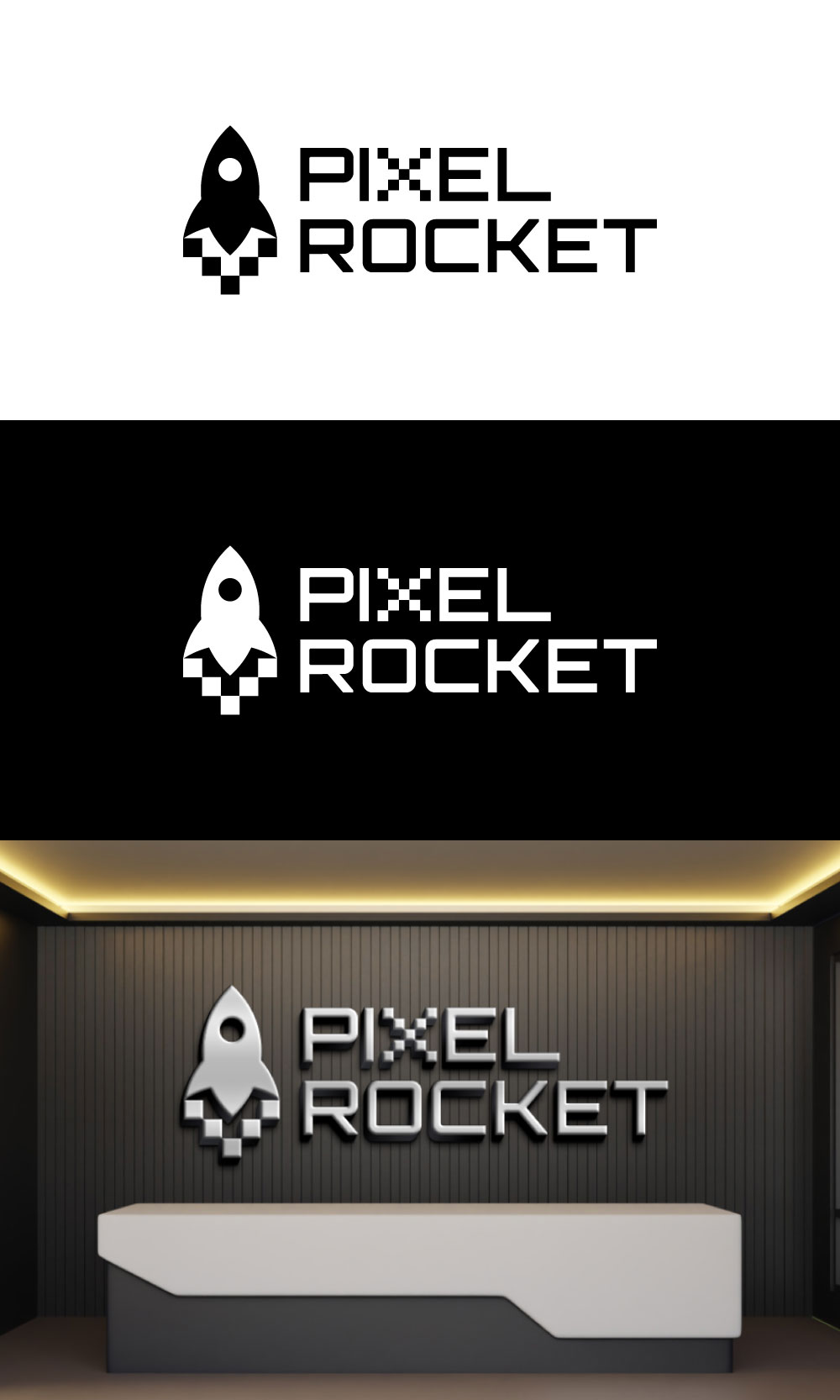 Logo Design by loveqis for Pixel Rocket | Design #36485125