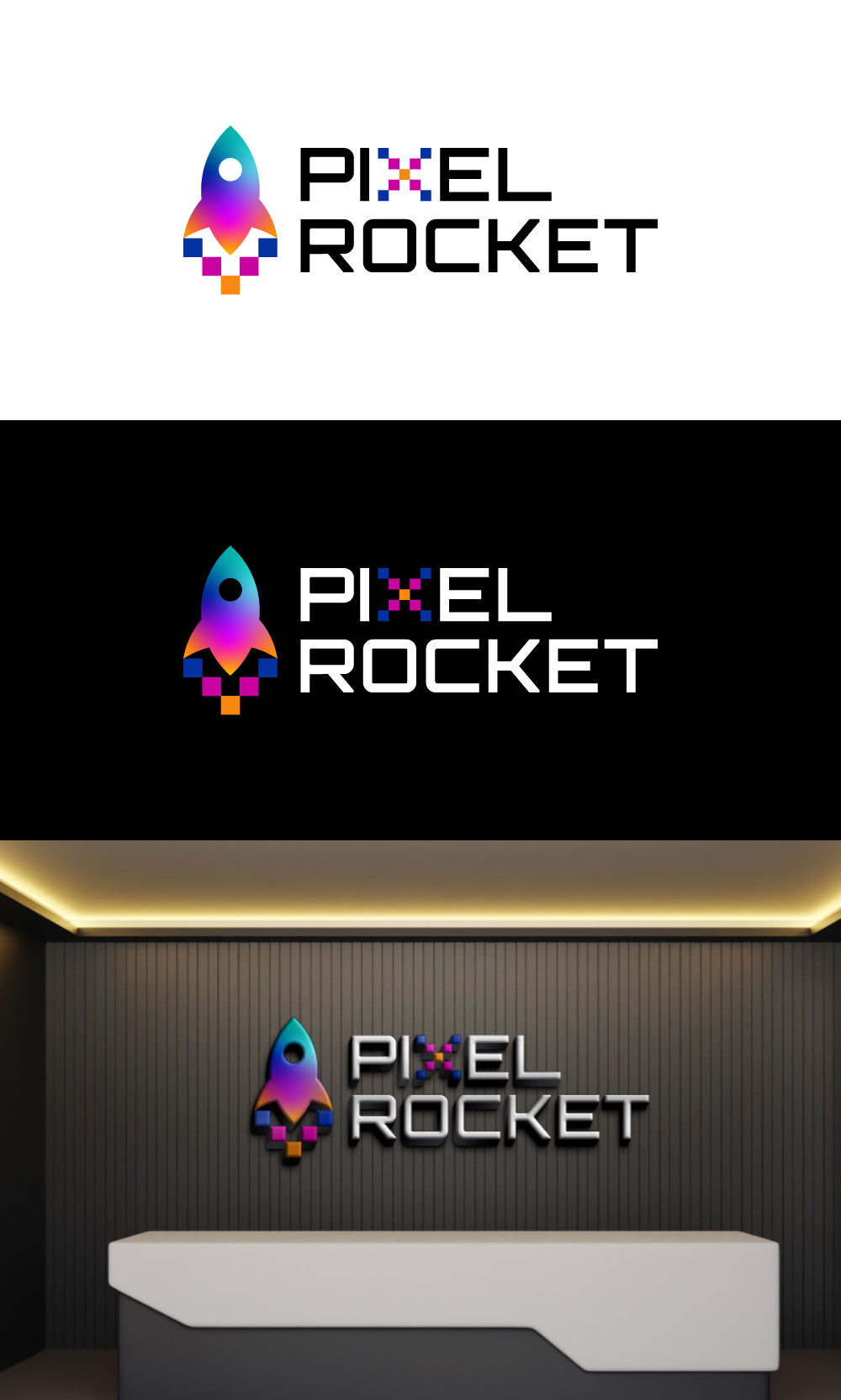 Logo-Design von loveqis für Pixel Rocket | Design #36485360