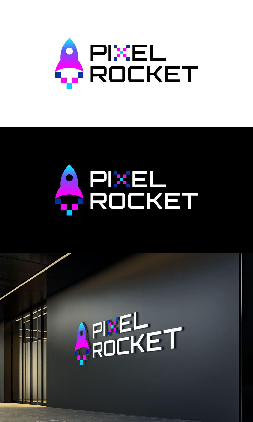 Logo Design by loveqis for Pixel Rocket | Design #36487430