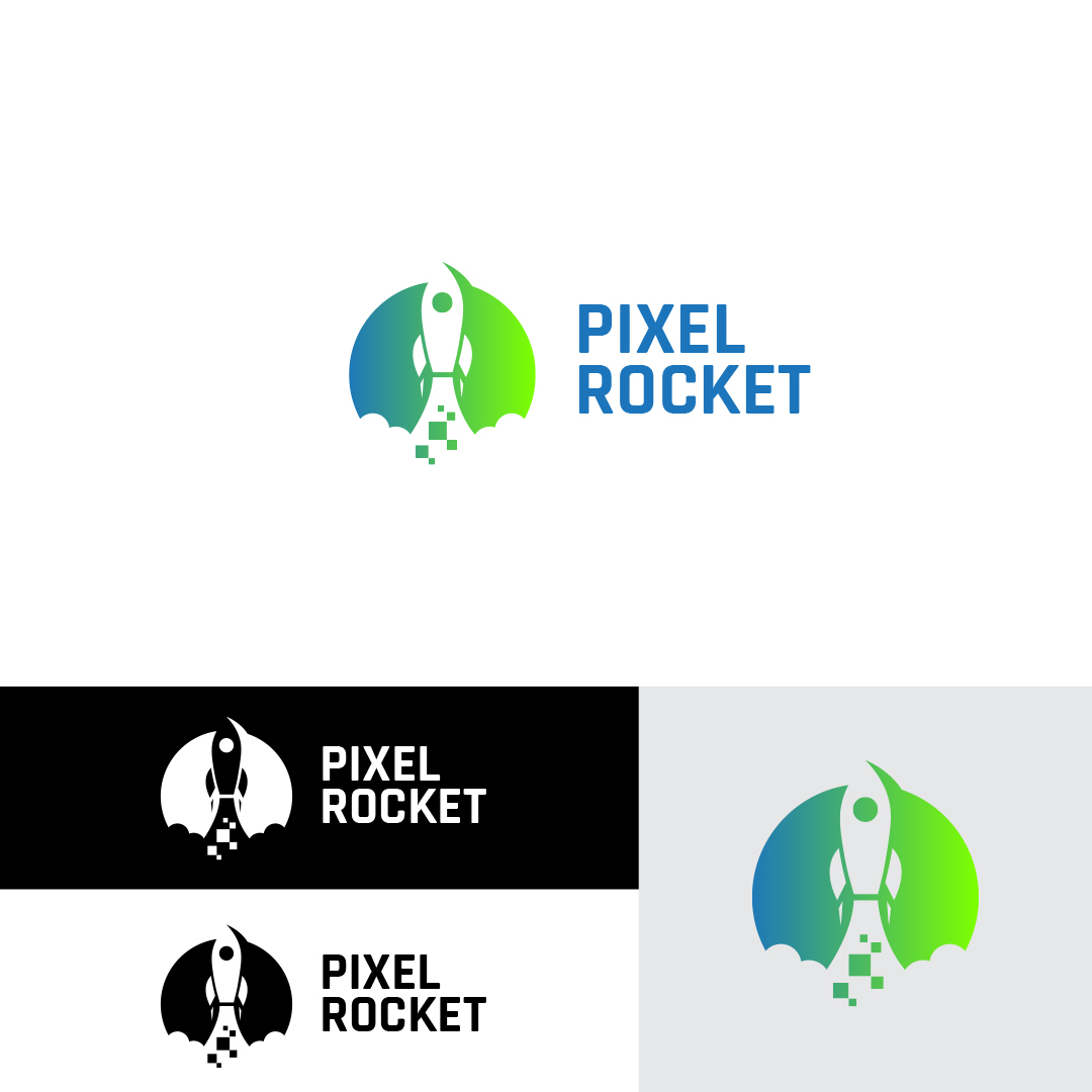 Logo Design by circledsg for Pixel Rocket | Design #36485493