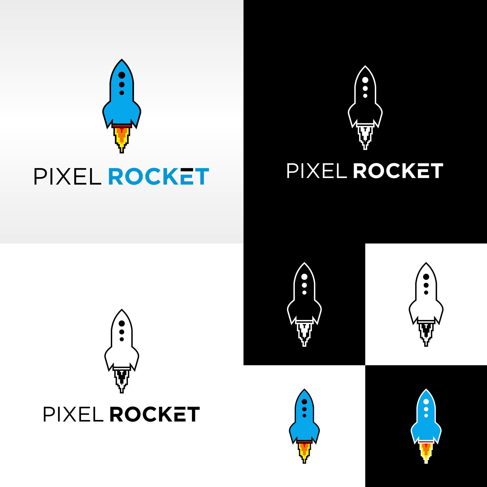 Logo Design by magelangart for Pixel Rocket | Design #36487794