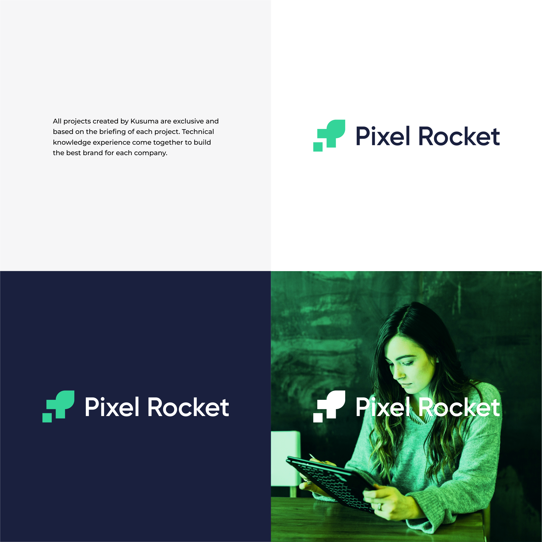Logo Design by Kusuma Studio for Pixel Rocket | Design #36484987