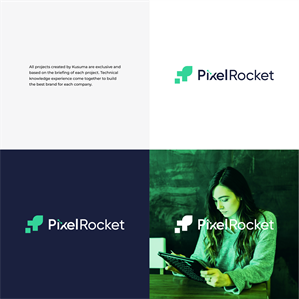 Logo Design by Kusuma Studio for Pixel Rocket | Design: #36487712