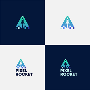Logo Design by Jammie Logos for Pixel Rocket | Design: #36487760