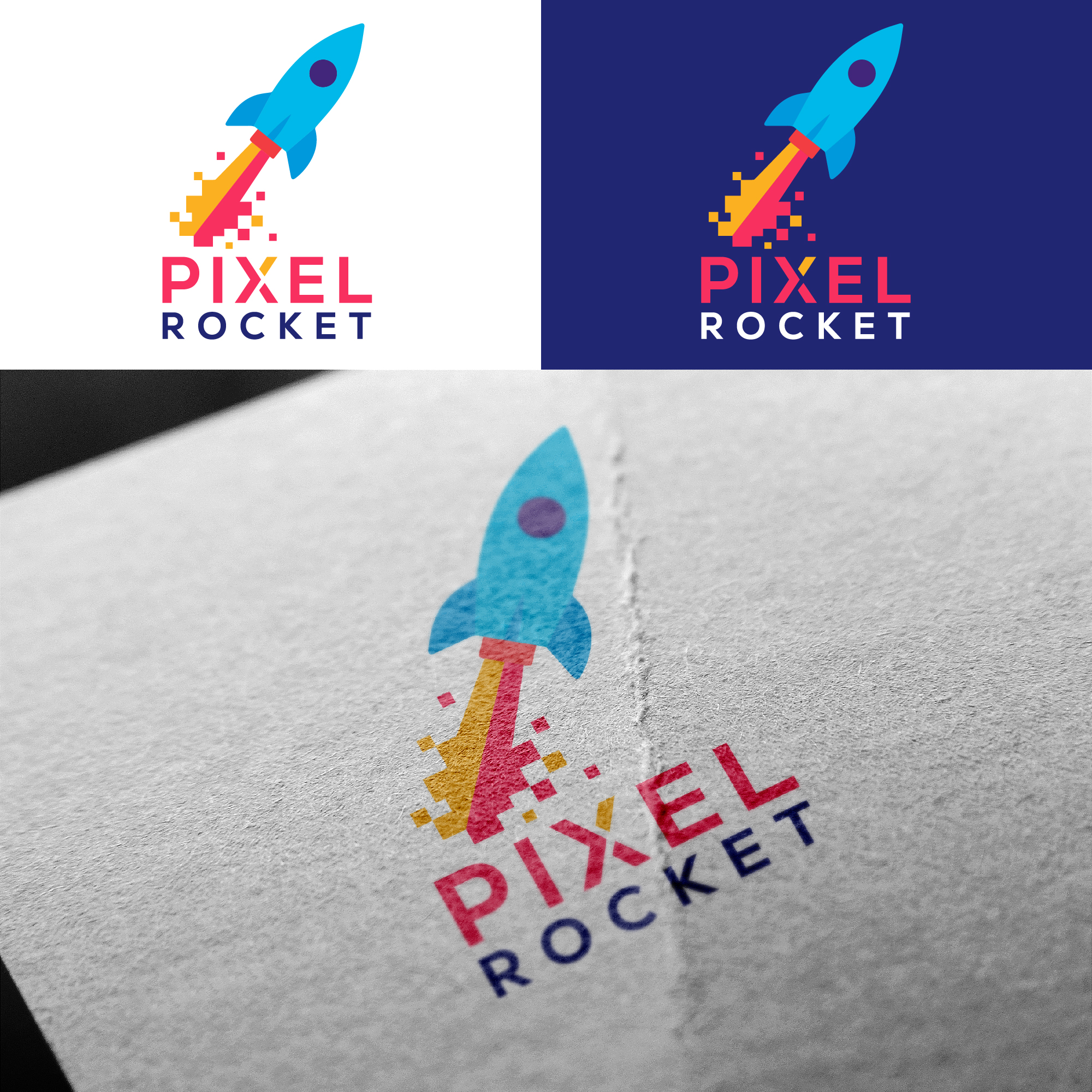 Logo Design by ahmeddesigner123 for Pixel Rocket | Design #36483803