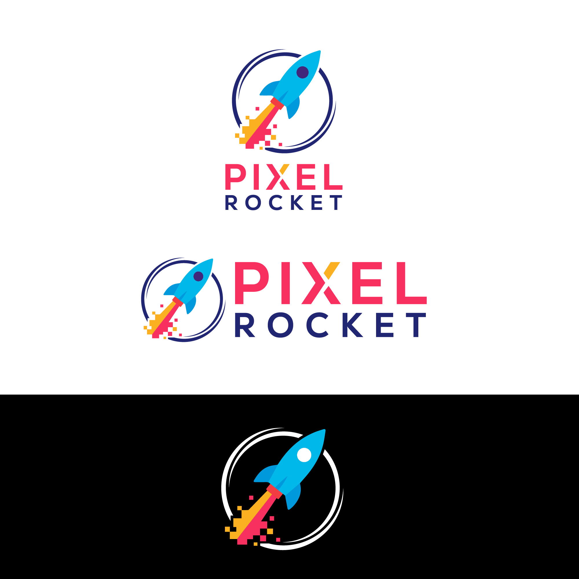 Logo Design by ahmeddesigner123 for Pixel Rocket | Design #36483821