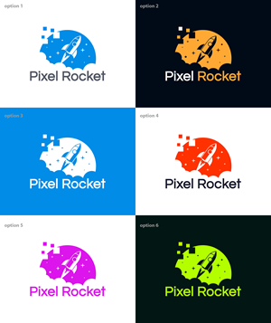 Logo Design by 4tech services for Pixel Rocket | Design: #36486031