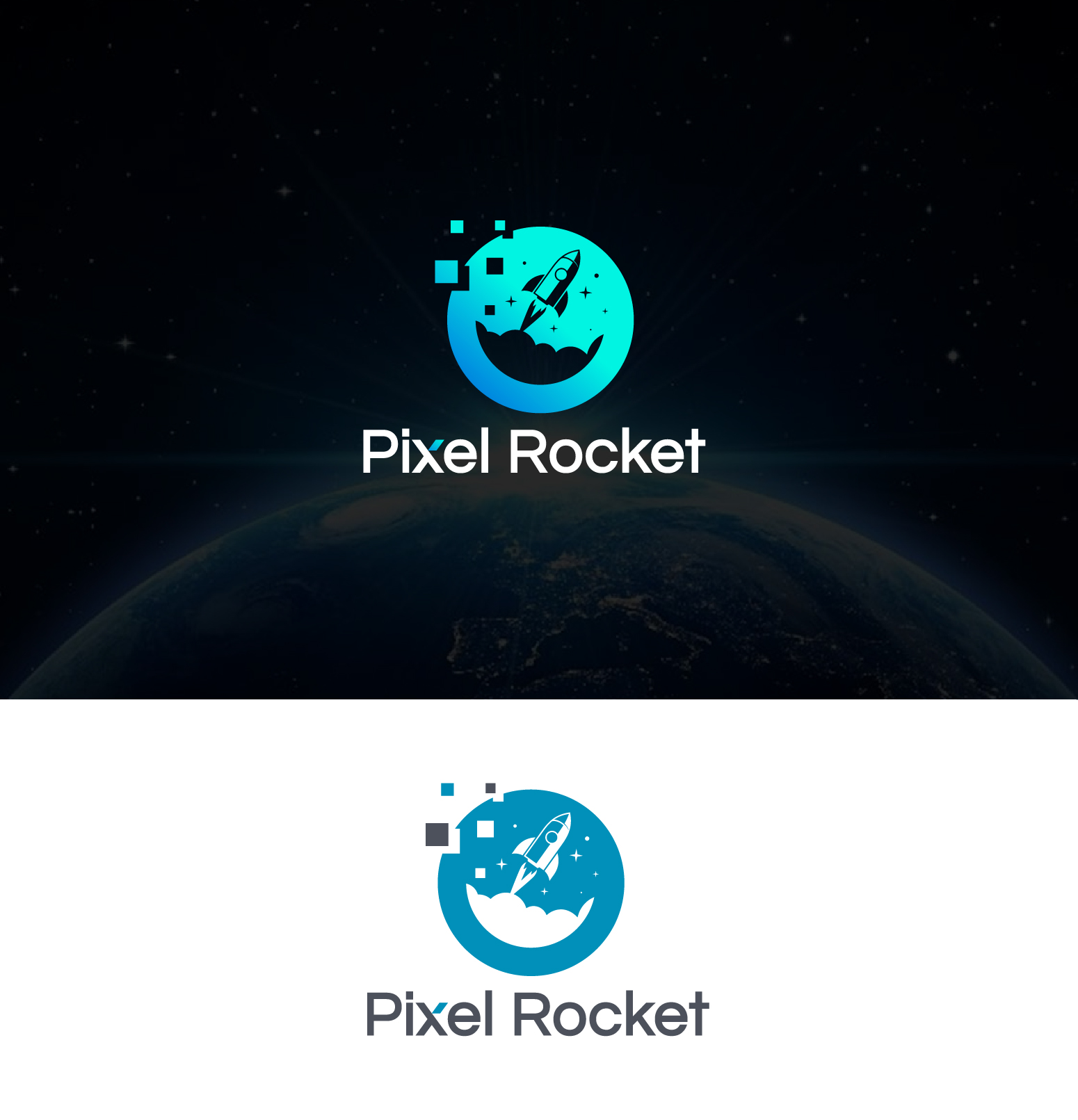 Logo Design by 4tech services for Pixel Rocket | Design #36492681