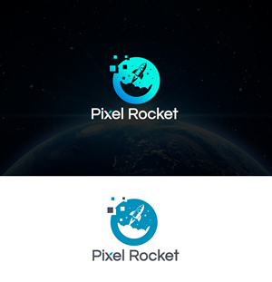 Logo Design by 4tech services for Pixel Rocket | Design: #36492681