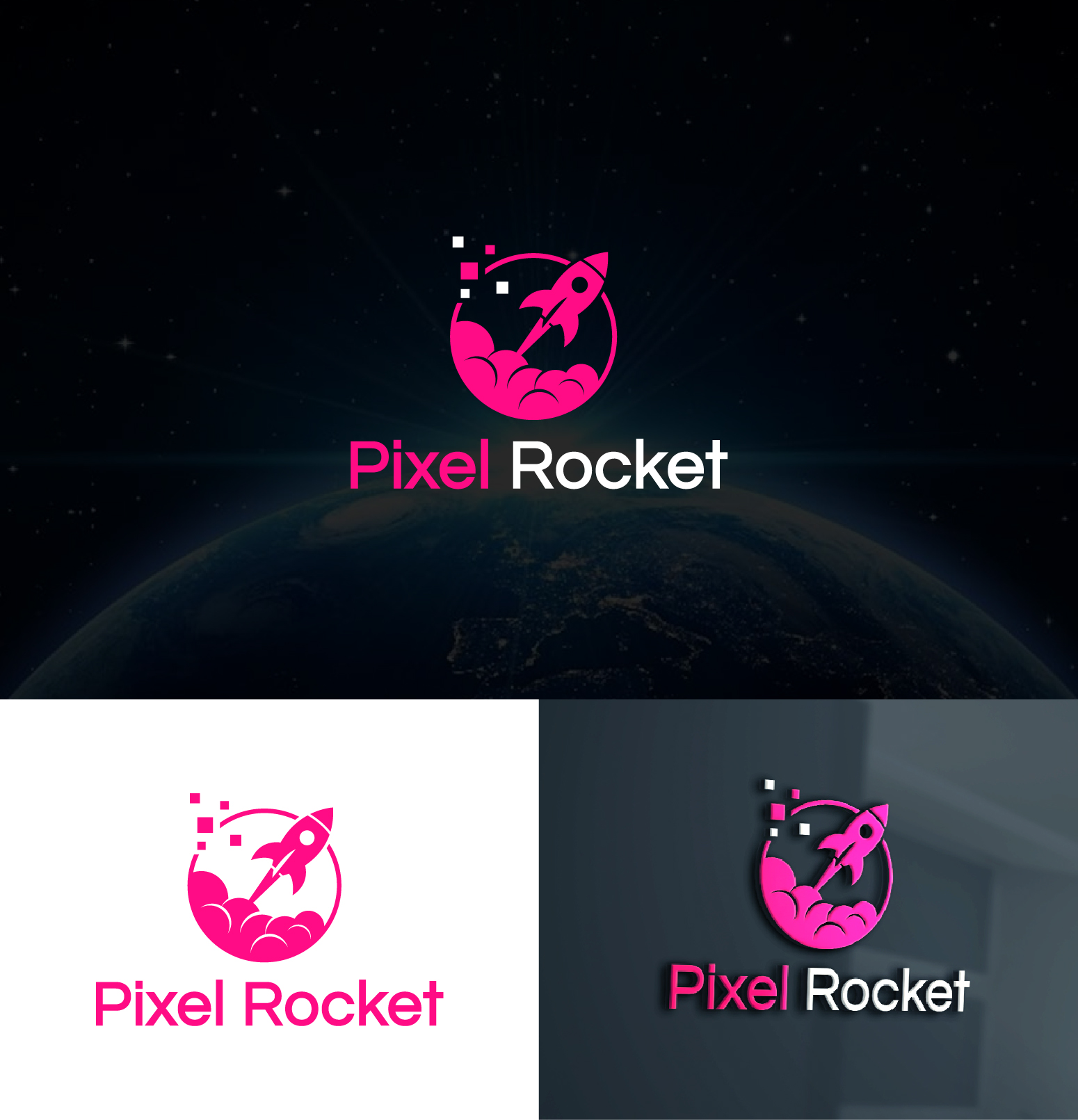 Logo Design by 4tech services for Pixel Rocket | Design #36495532