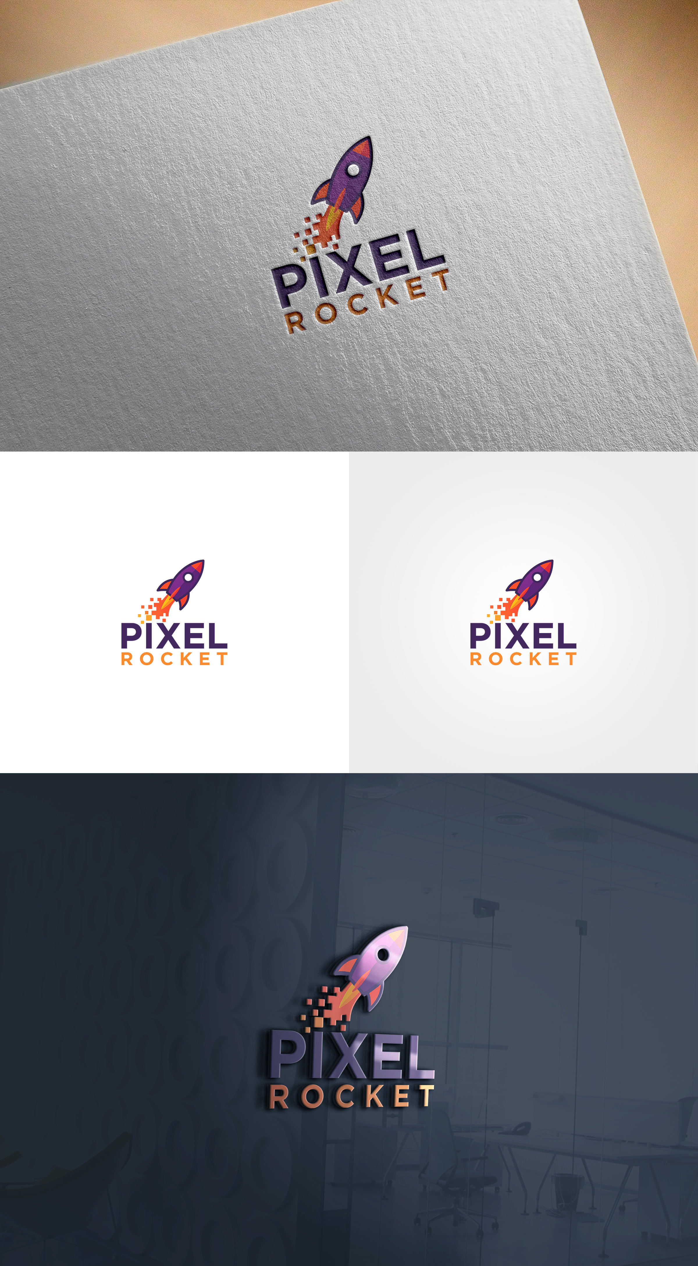 Logo Design by Soonia for Pixel Rocket | Design #36494312