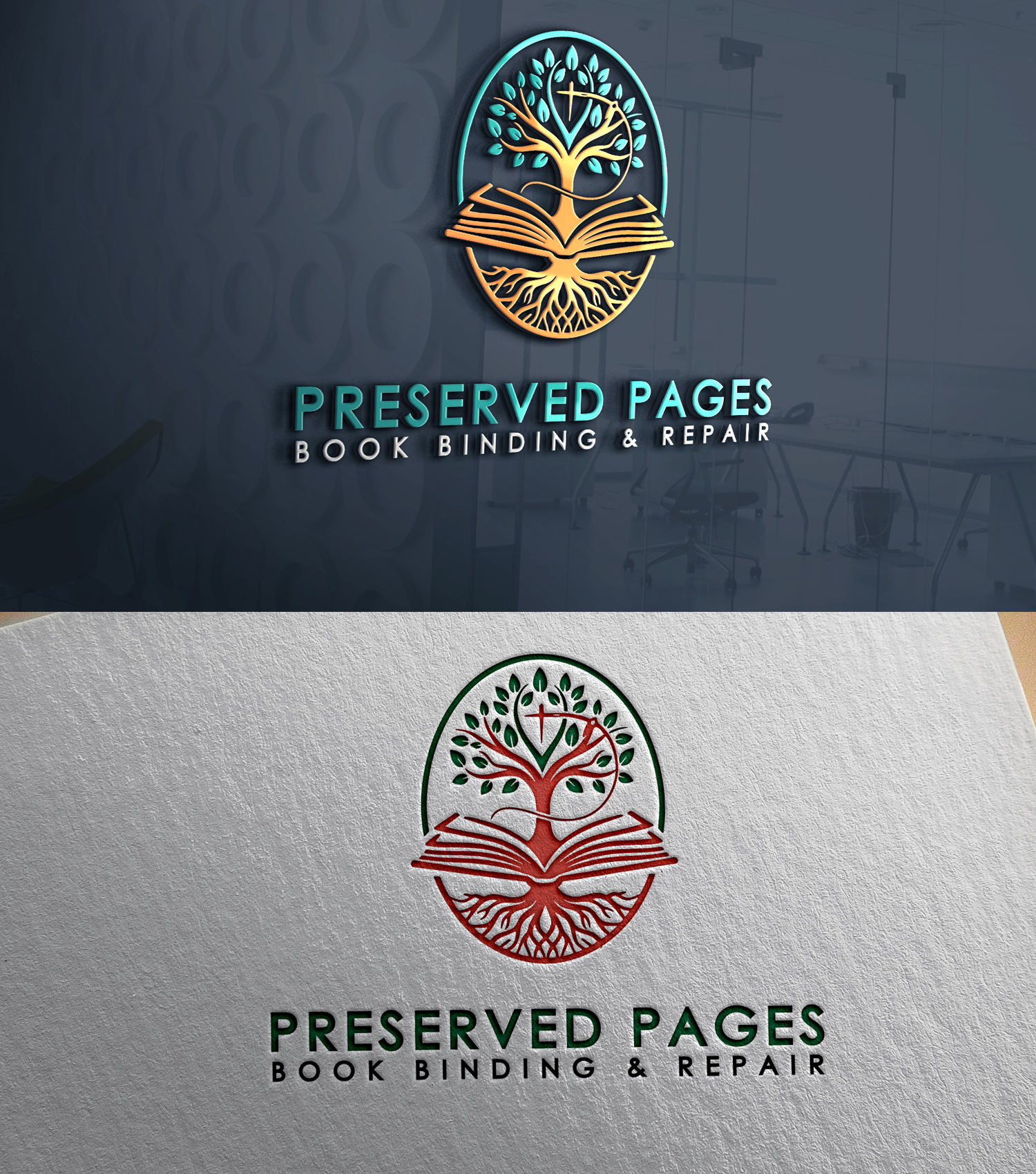 Logo Design by 24ksunny for Preserved Pages | Design: #36493401