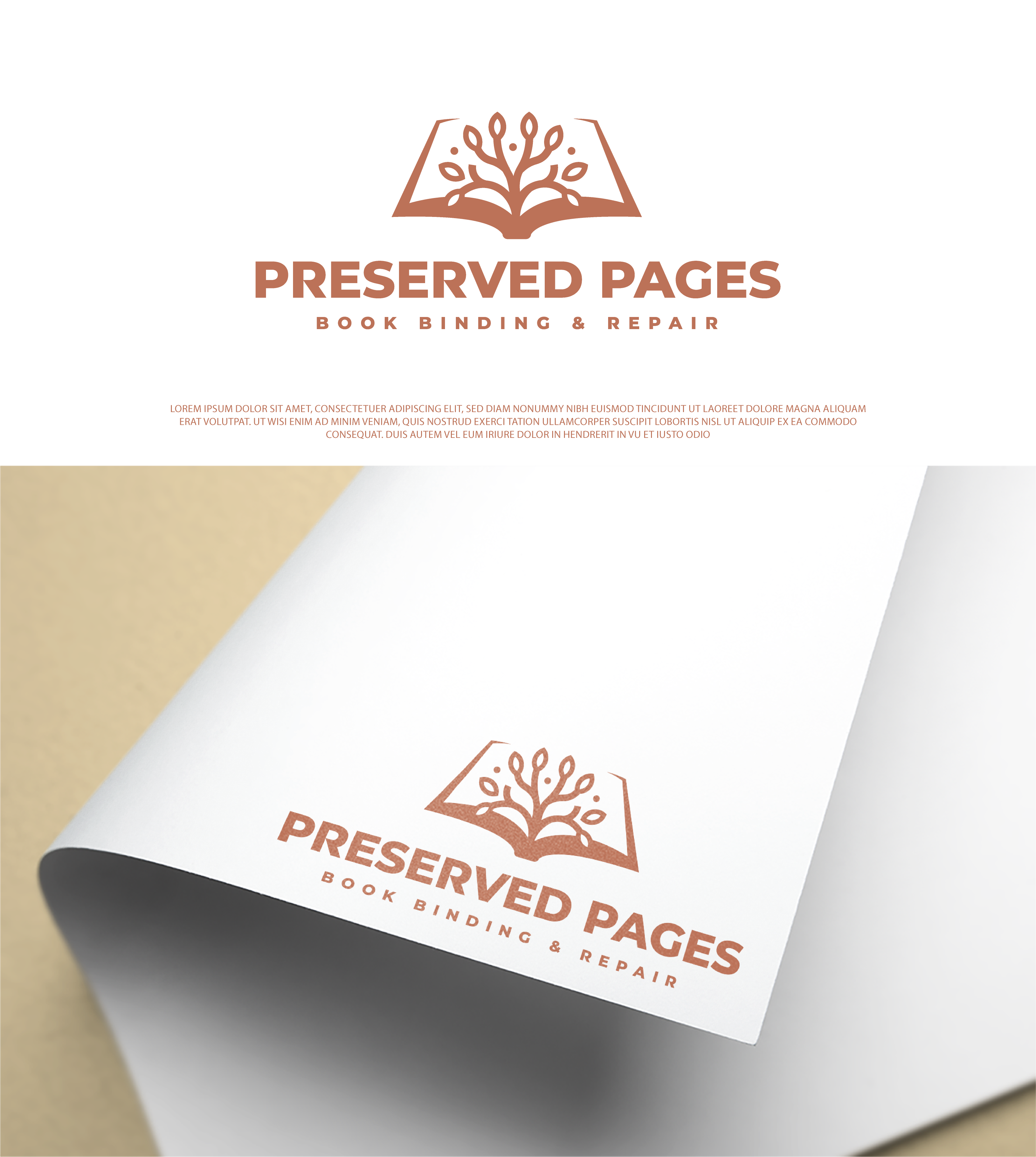Logo Design by Fezy Design Studio for Preserved Pages | Design #36496708
