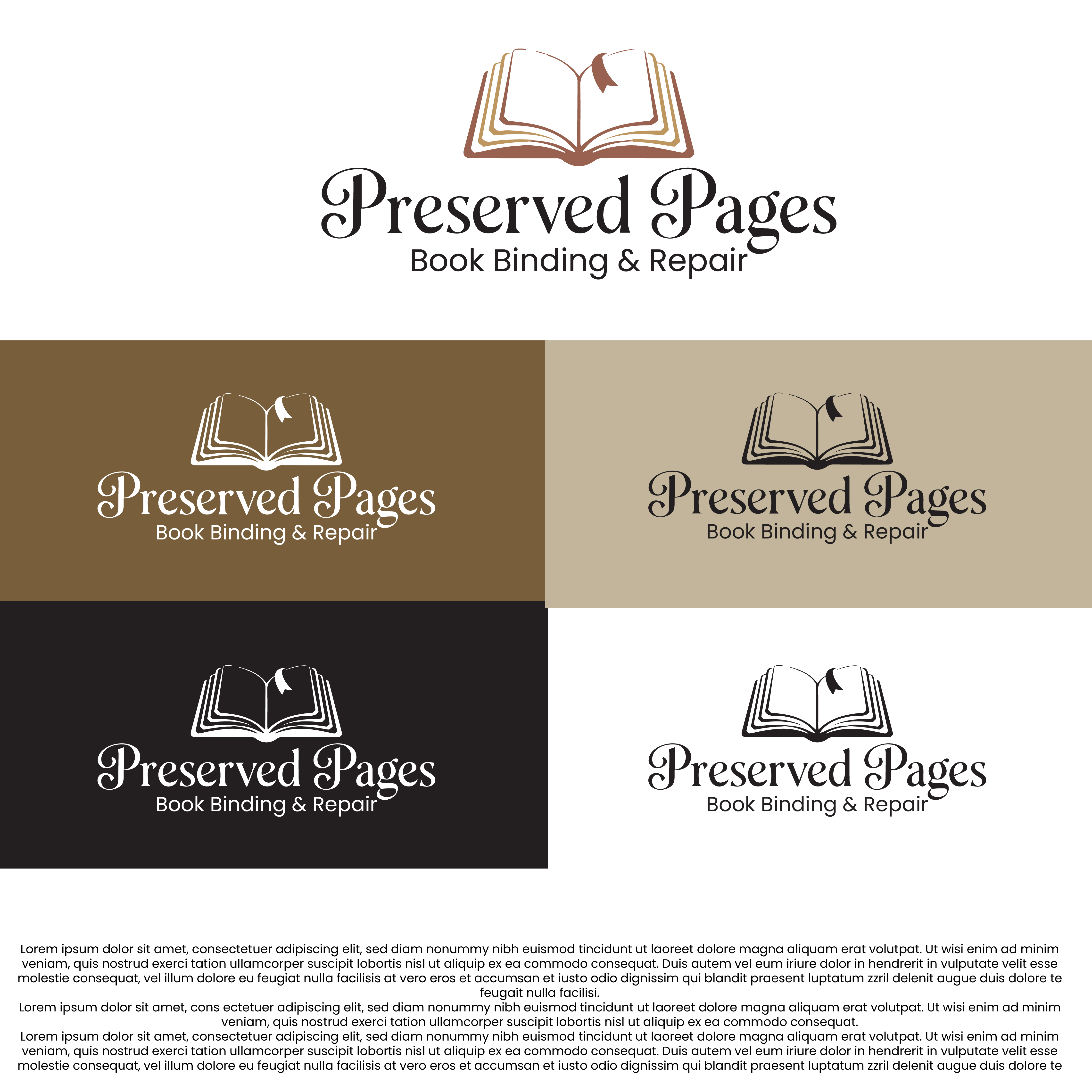 Logo Design by Shariqology for Preserved Pages | Design #36490447