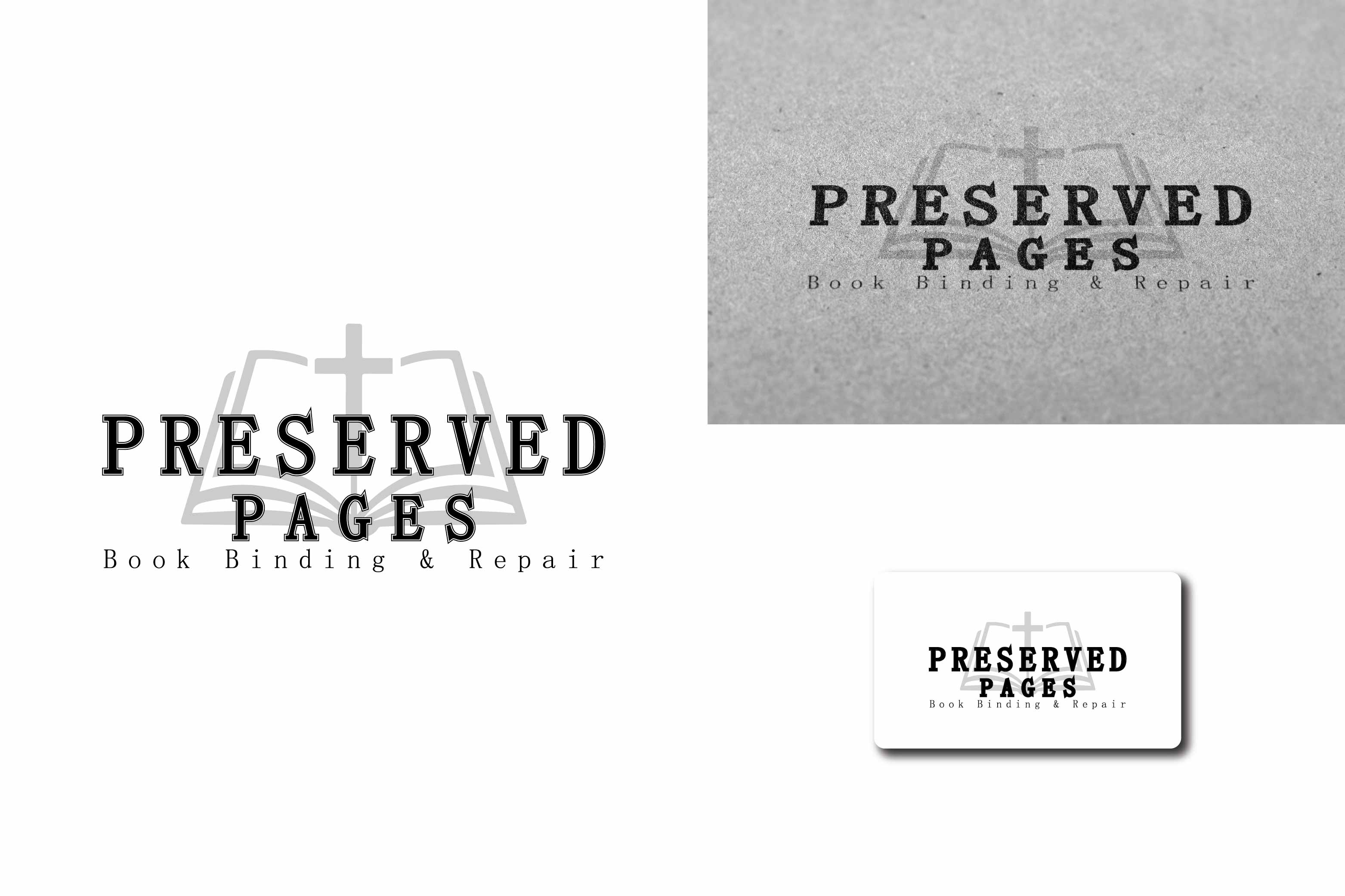 Logo Design by Hanzulla wahid for Preserved Pages | Design #36488818
