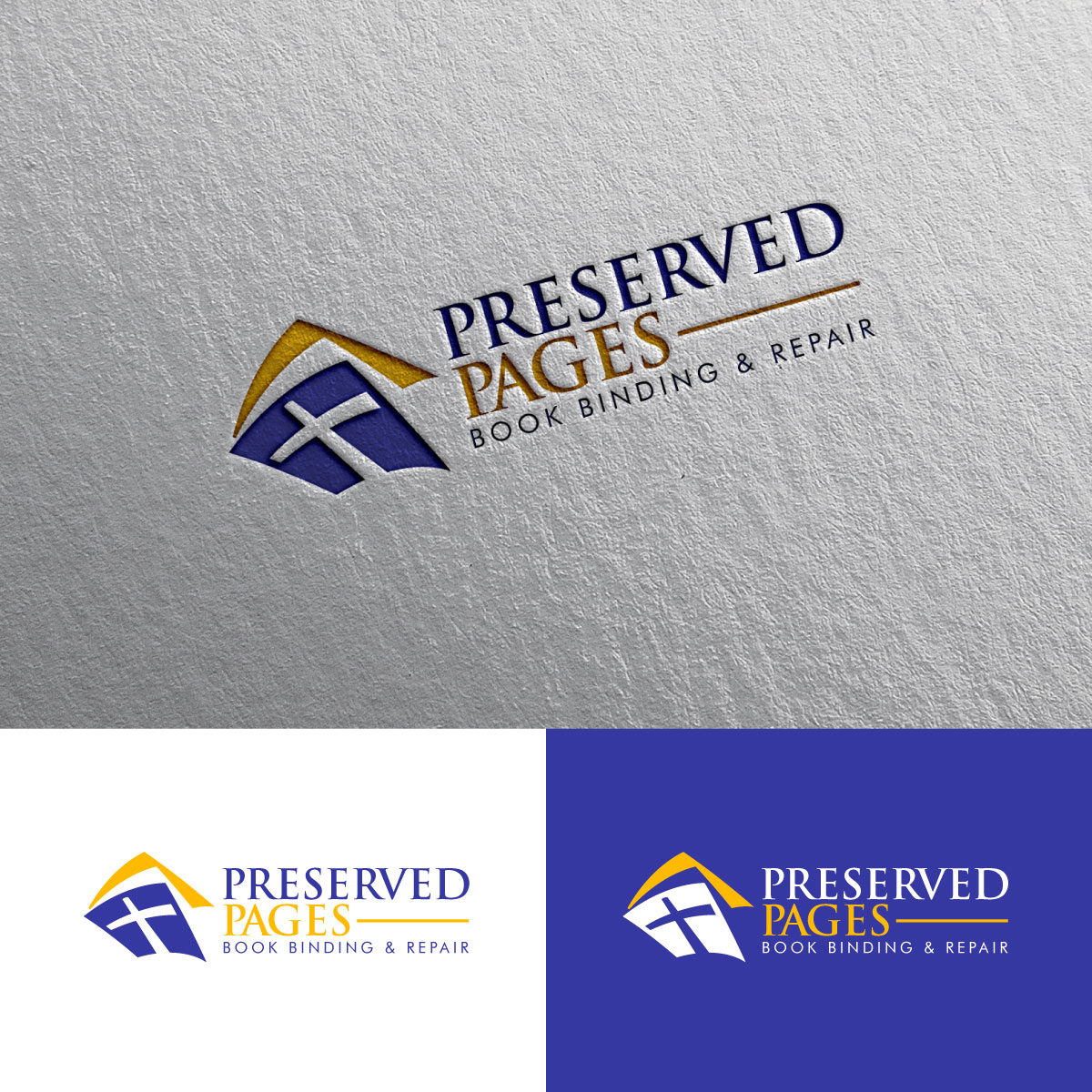 Logo Design by Alex Henry for Preserved Pages | Design #36491093