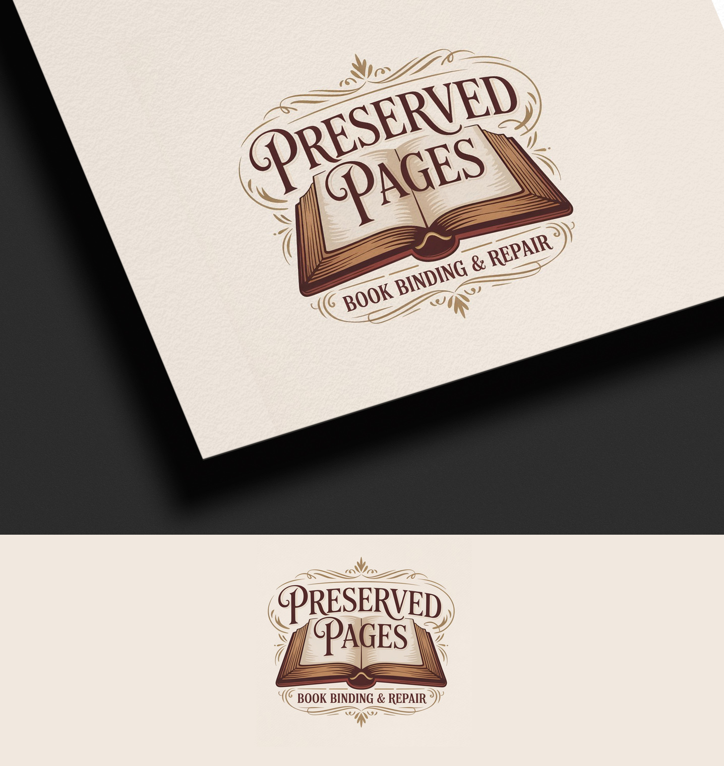 Logo Design by Opulent Designs for Preserved Pages | Design #36498088