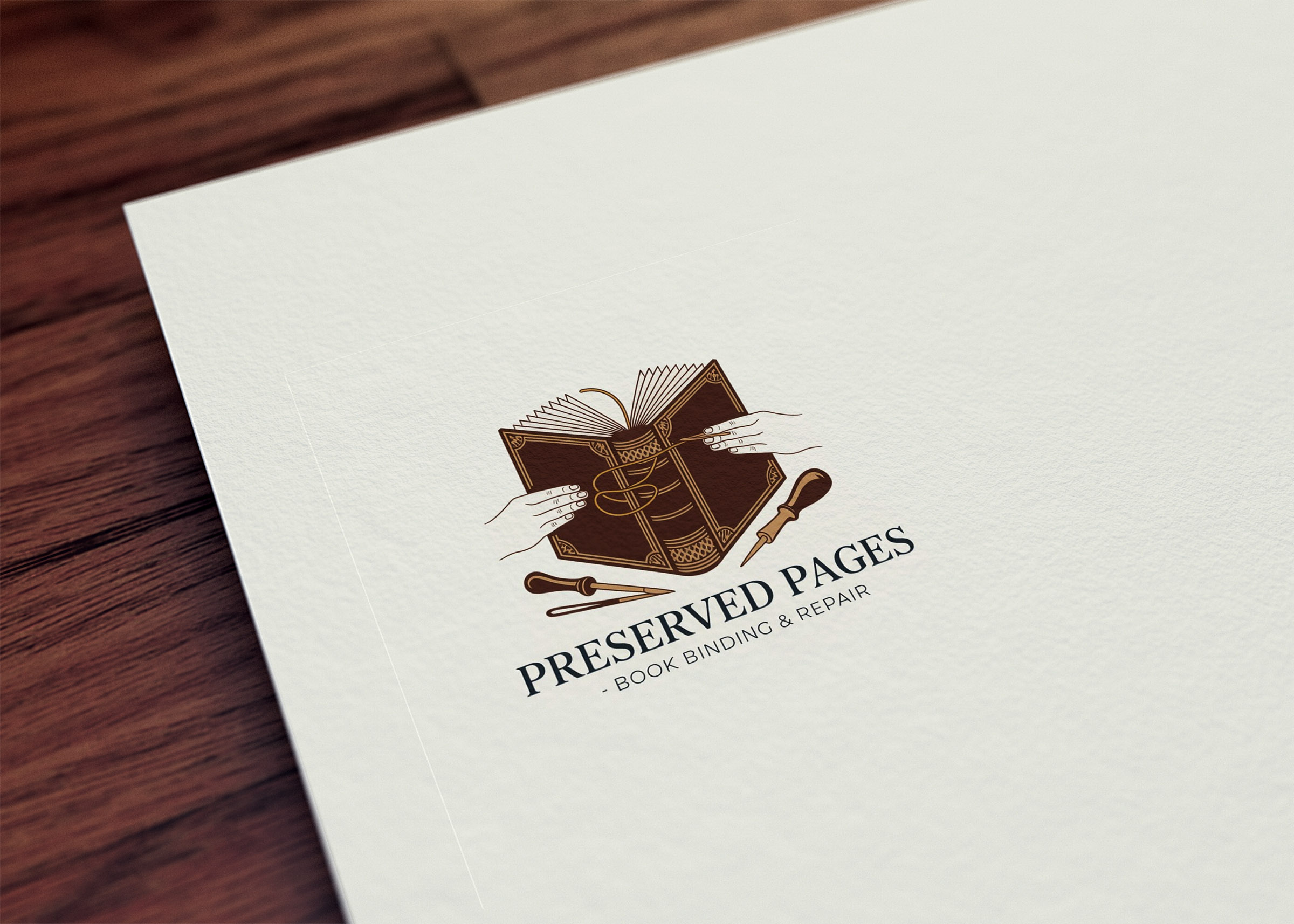 Logo Design by GraphiqueLab for Preserved Pages | Design #36493171