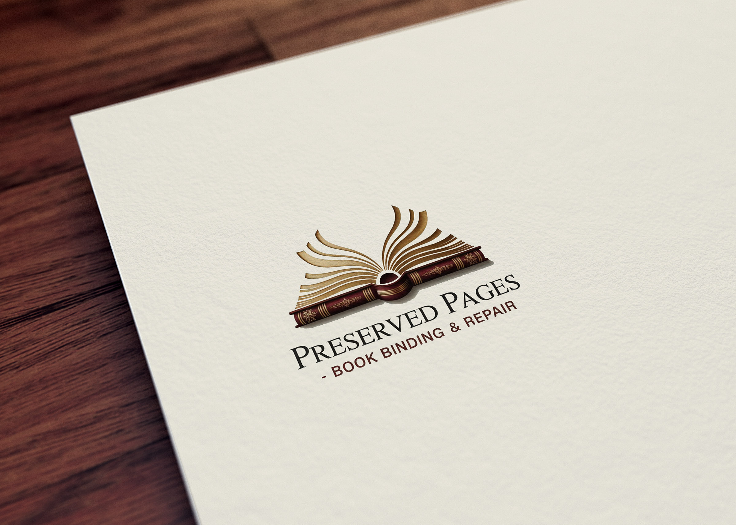 Logo Design by GraphiqueLab for Preserved Pages | Design #36493173