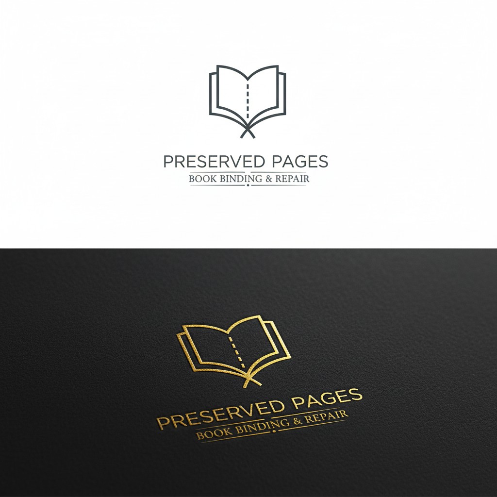 Logo Design by Taha_01 for Preserved Pages | Design #36499126