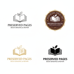 Logo Design by Taha_01 for Preserved Pages | Design: #36499156