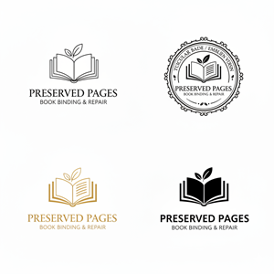 Logo Design by Taha_01 for Preserved Pages | Design: #36499165