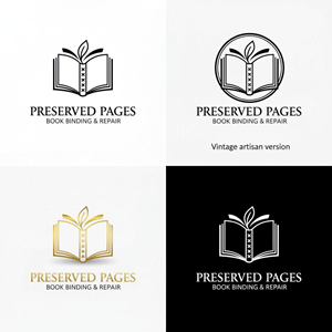 Logo Design by Taha_01 for Preserved Pages | Design: #36499168