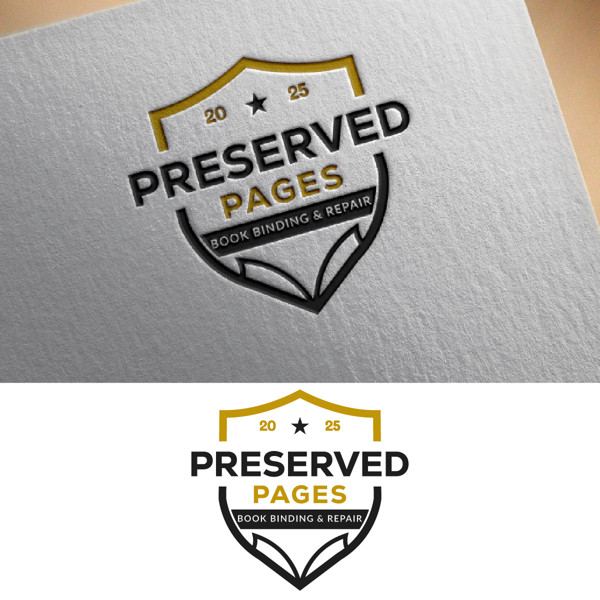 Logo Design by fly  design for Preserved Pages | Design #36492735