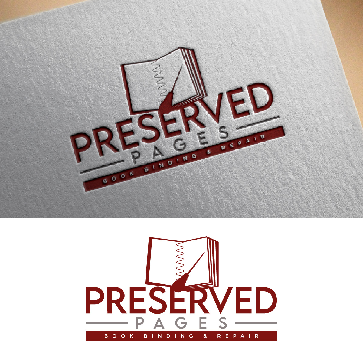 Logo Design by fly  design for Preserved Pages | Design #36492737