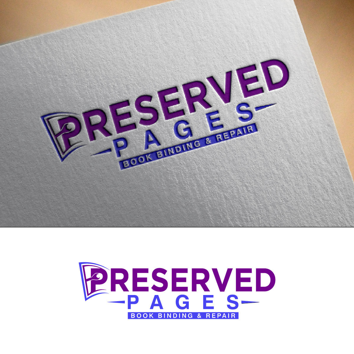 Logo Design by fly  design for Preserved Pages | Design #36492741