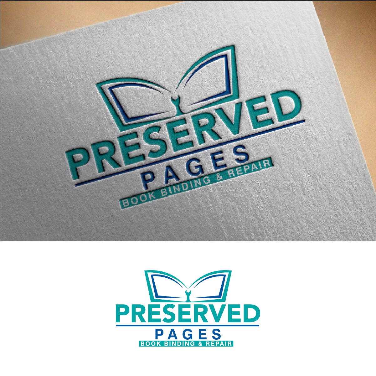 Logo Design by fly  design for Preserved Pages | Design #36492742