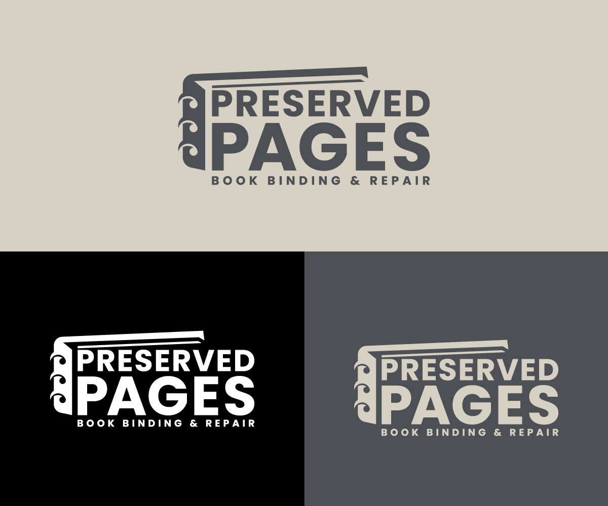 Logo Design by Ansh Design for Preserved Pages | Design #36500994