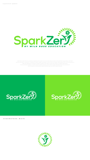 Logo Design by Designzz. for Wild Rose Education | Design: #36497543