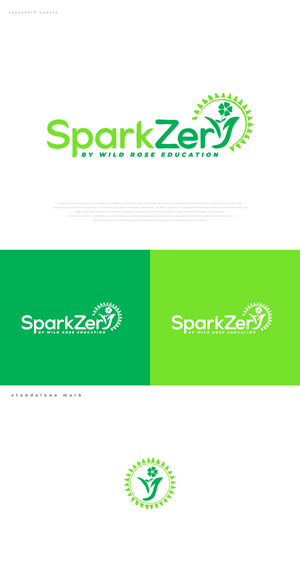 Logo Design by Designzz. for Wild Rose Education | Design: #36497544