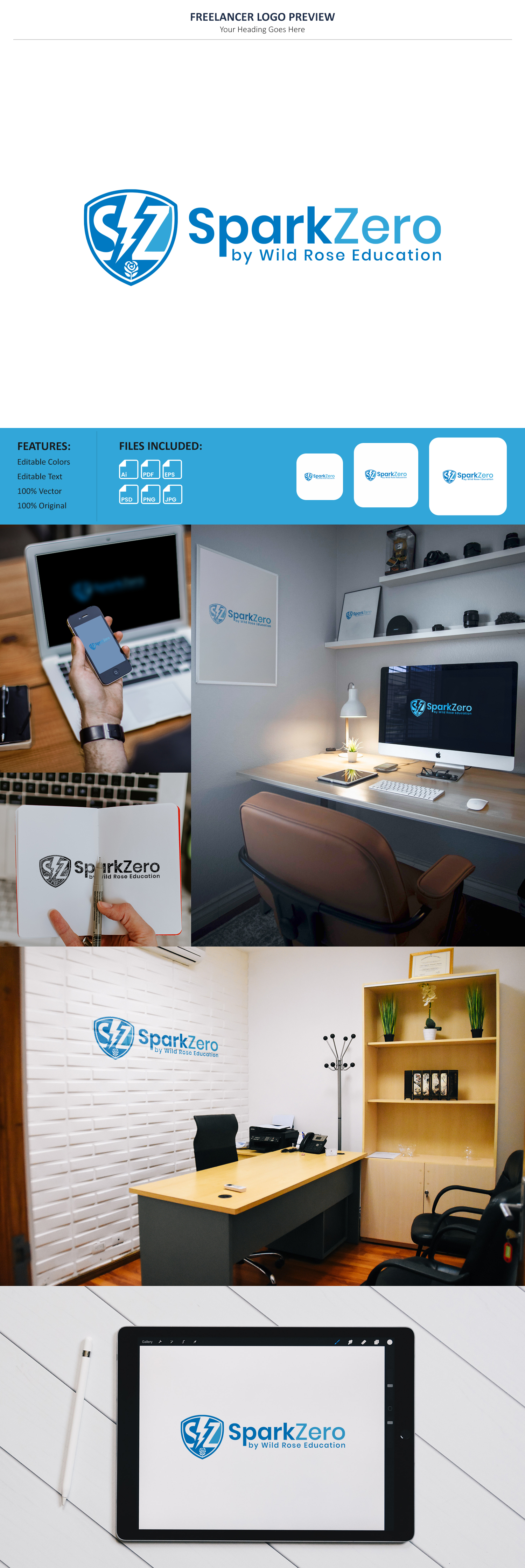 Logo Design by VectorForge for Wild Rose Education | Design #36526768