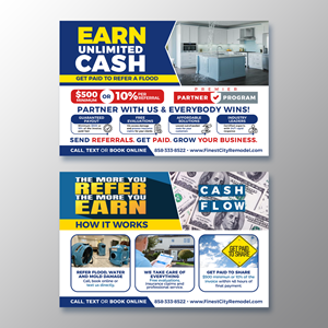 Referral Flyer Marketing Flyer 8.5" x 5.5"  (Half Page) Front &amp; Back