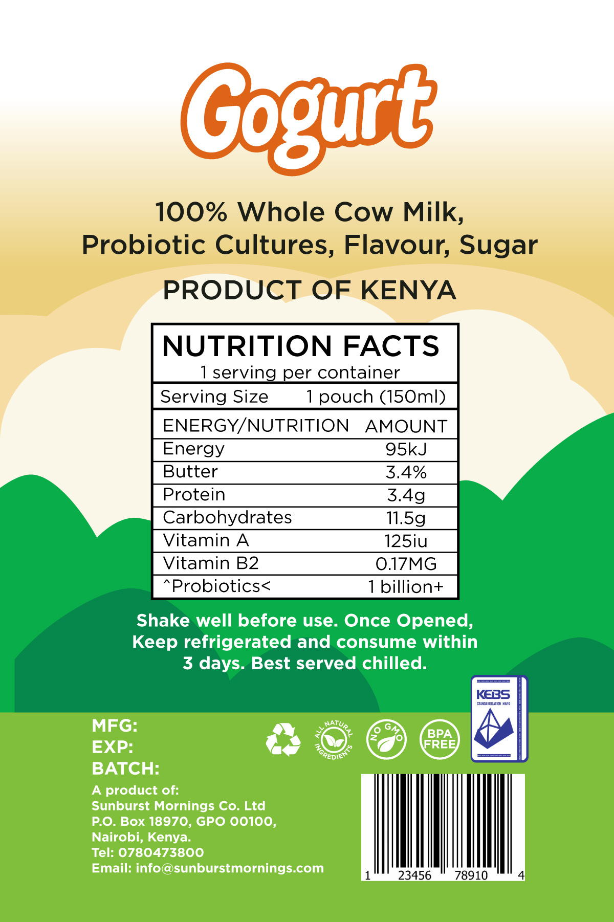 Packaging Design by Sergio Coelho for Sunburst Mornings Co. Ltd | Design #36566196