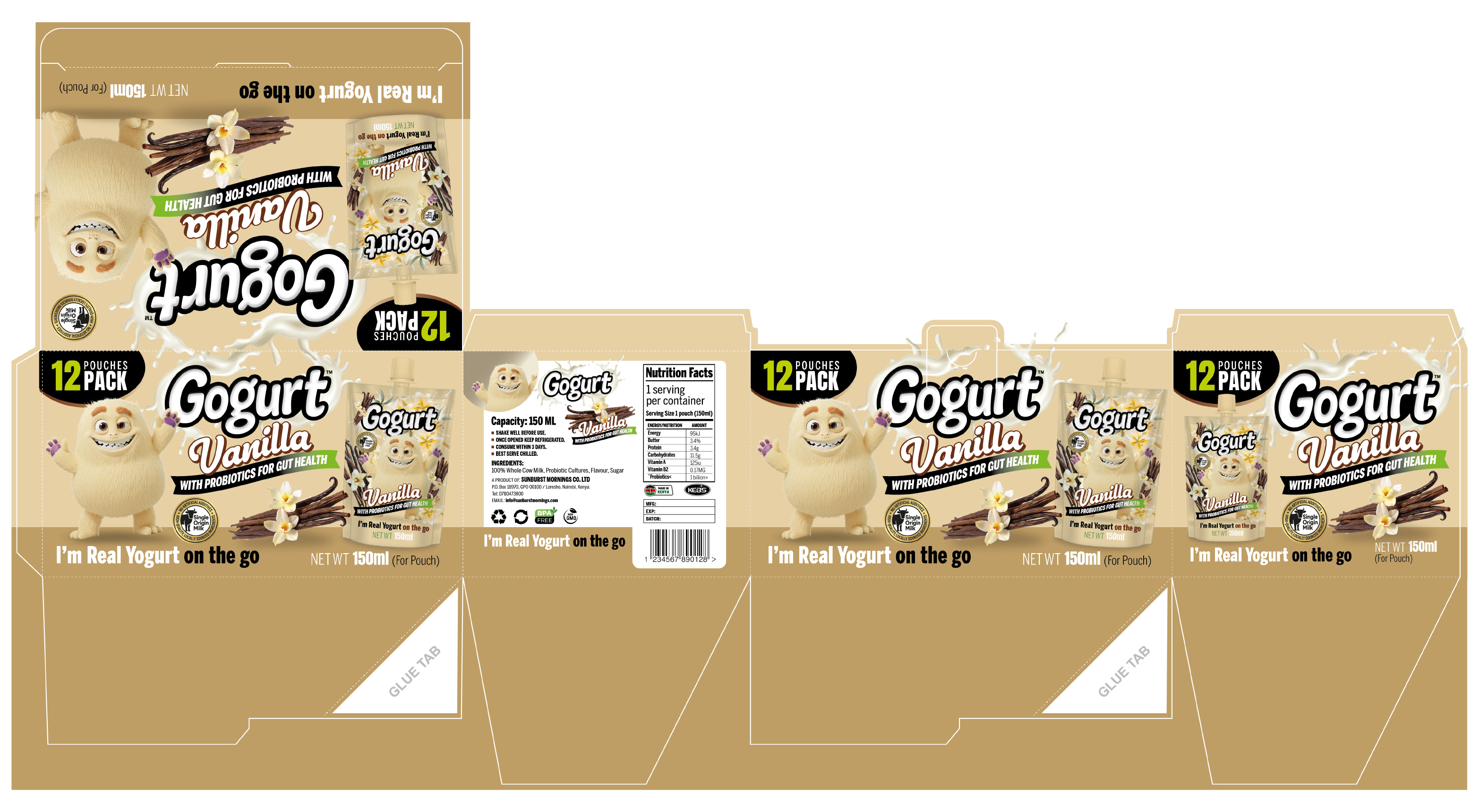 Diseño de Empaque por Jose Lopez ( Verified Pro Designer ) para Sunburst Mornings Co. Ltd | Diseño #36619690