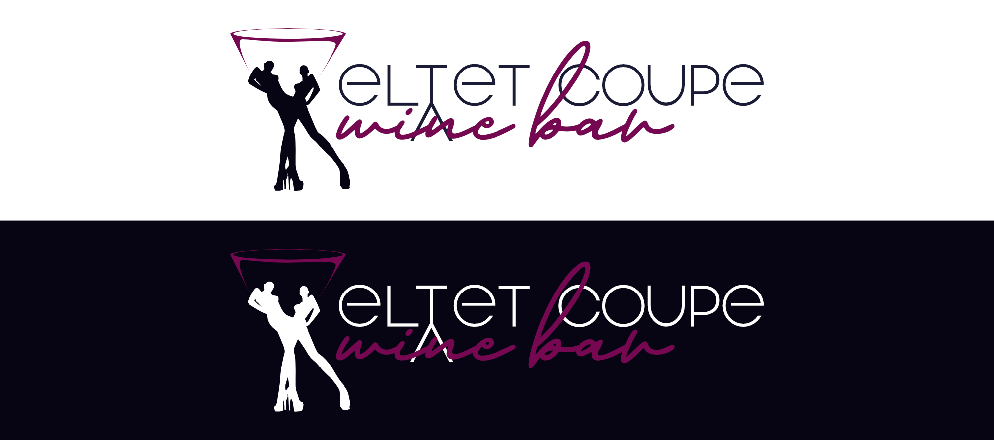 Logo Design by Zarina Tama for Velvet Coupe Wine Bar | Design #36534068