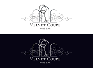 Logo Design by Zarina Tama for Velvet Coupe Wine Bar | Design: #36562740