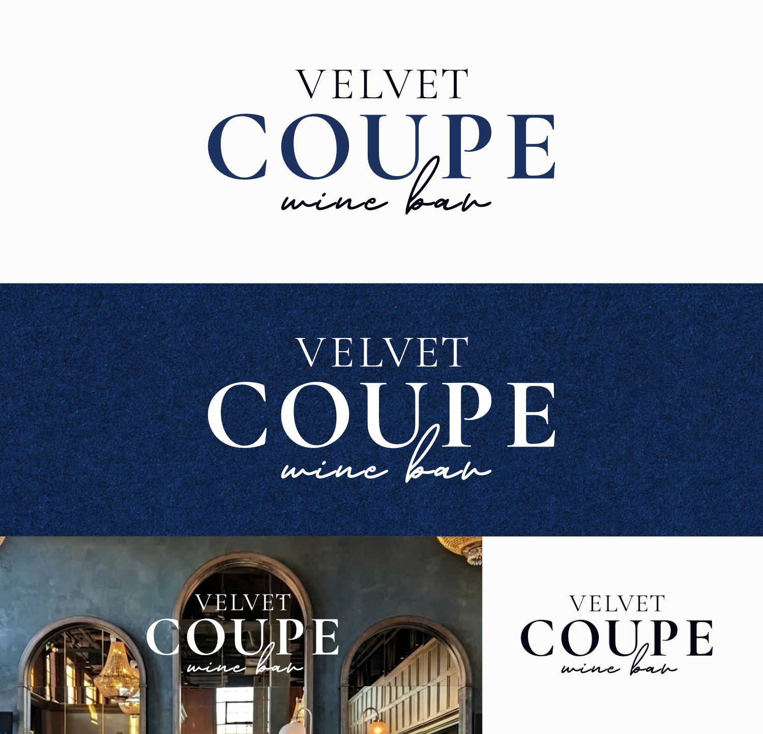 Logo Design by Zarina Tama for Velvet Coupe Wine Bar | Design #36567234
