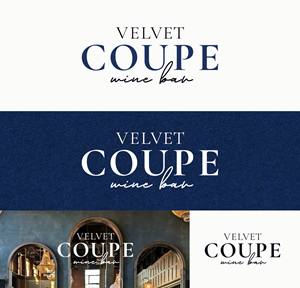 Logo Design by Zarina Tama for Velvet Coupe Wine Bar | Design #36567234