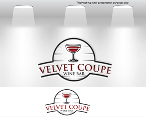 Logo Design by dubel ko for Velvet Coupe Wine Bar | Design: #36509718