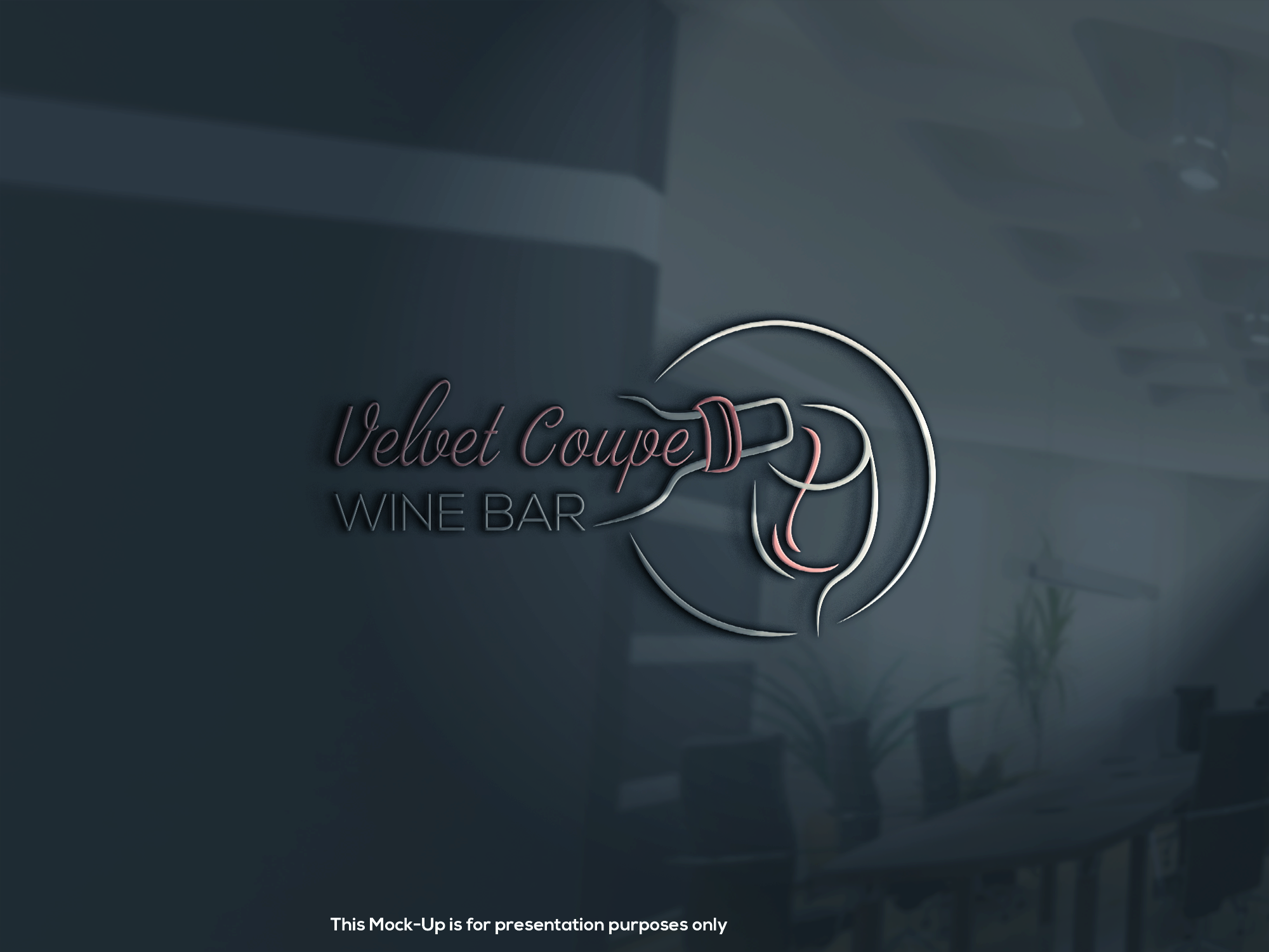 Logo Design by bak for Velvet Coupe Wine Bar | Design #36509733