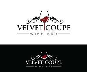 Logo-Design von m@h!r für Velvet Coupe Wine Bar | Design: #36514763